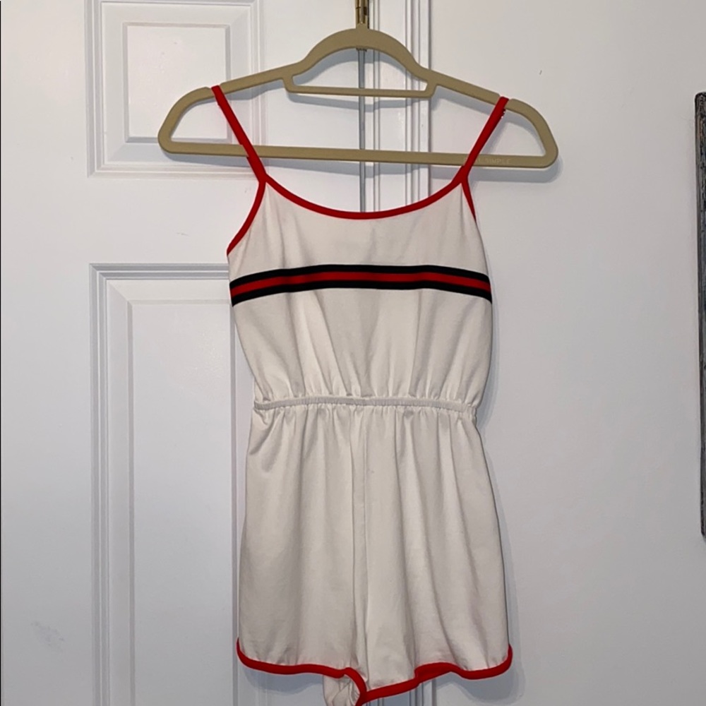 red white and blue romper